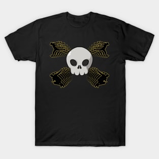 Diving crew Jolly Roger pirate flag (no caption) T-Shirt